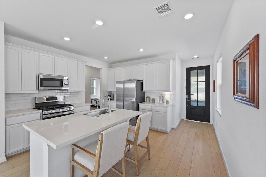Furnished interior view inside a new home in Mason Woods 40s, Cypress (Image 18). Furnished interior view inside a new home in Mason Woods 40s, Cypress (Image 18).