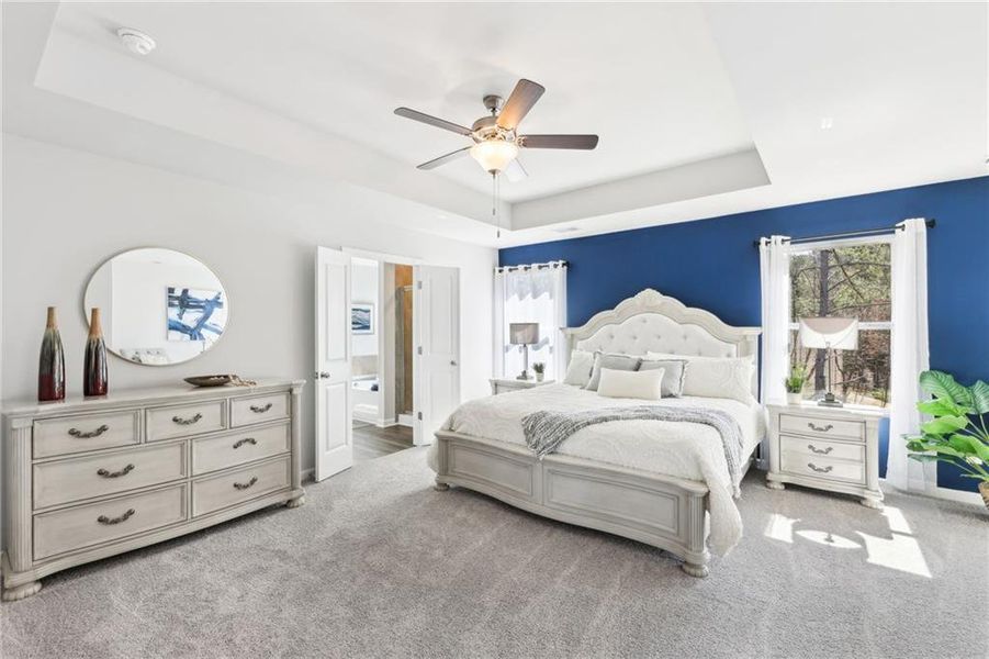 Furnished interior view inside a new home in The Hills at Cedar Creek, Winder (Image 29).