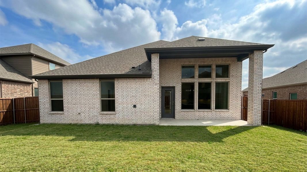 Exterior details and patio area of a home in Madera, Royse City (Image 2). Exterior details and patio area of a home in Madera, Royse City (Image 2).