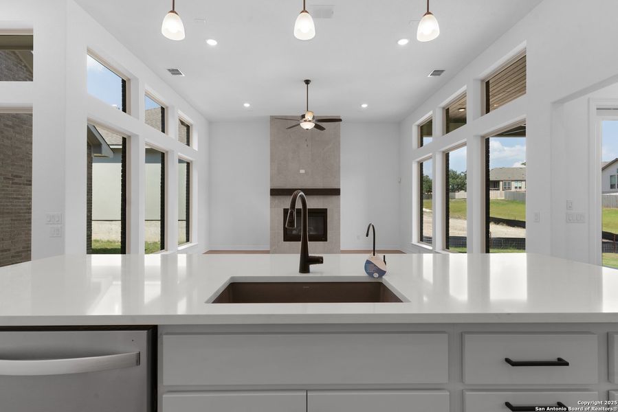 Furnished interior view inside a new home in Ranches at Creekside, Boerne (Image 11). Furnished interior view inside a new home in Ranches at Creekside, Boerne (Image 11).