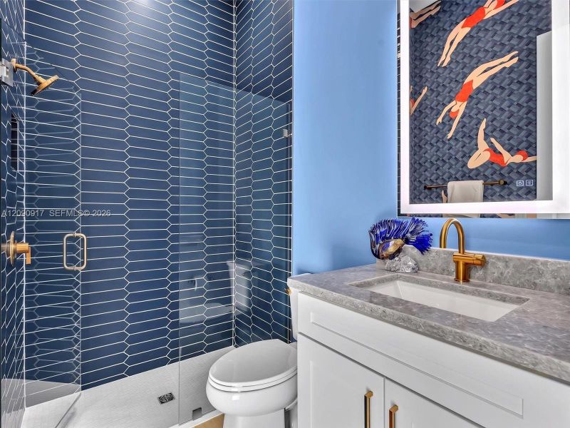 Furnished interior view inside a new home in , Davie (Image 10).