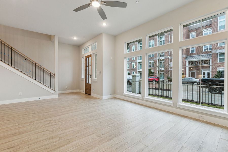 Spacious, unfurnished interior of a new home in Newman Village Townhomes, Frisco (Image 13).
