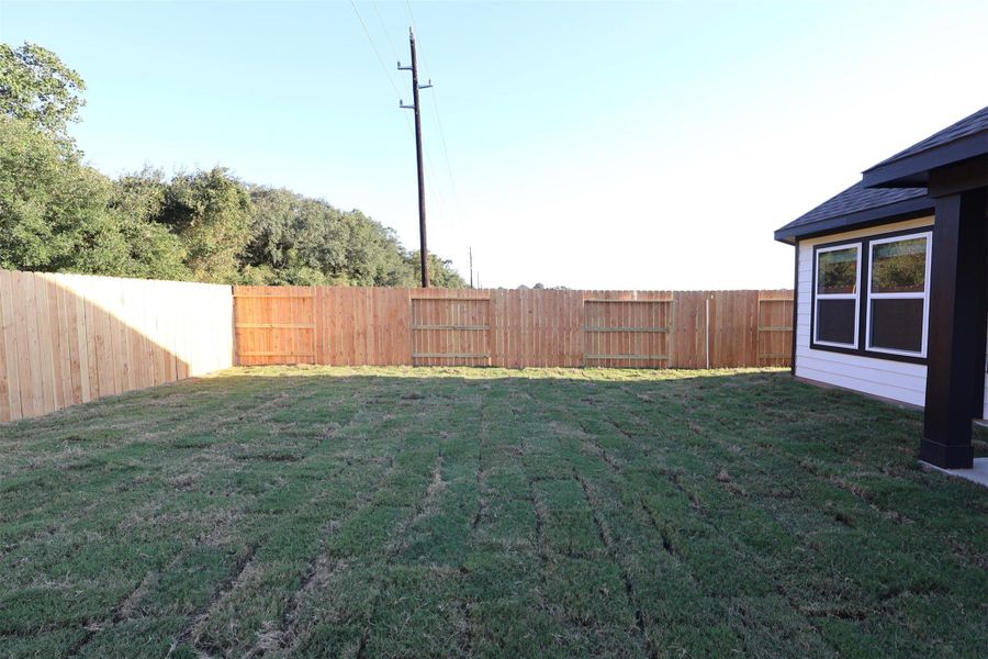 Exterior details and patio area of a home in Sorella, Tomball (Image 18). Exterior details and patio area of a home in Sorella, Tomball (Image 18).