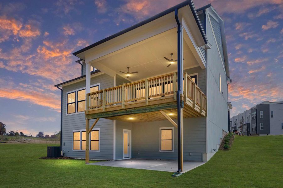 Representative exterior details of a home built from the The Savannah by David Weekley Homes in The River District – Excursion Collection, Charlotte (Image 4). Representative exterior details of a home built from the The Savannah by David Weekley Homes in The River District – Excursion Collection, Charlotte (Image 4).