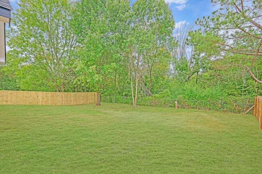 View of fenced backyard View of fenced backyard
