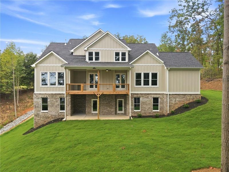 Exterior details and patio area of a home in , Flowery Branch (Image 3).