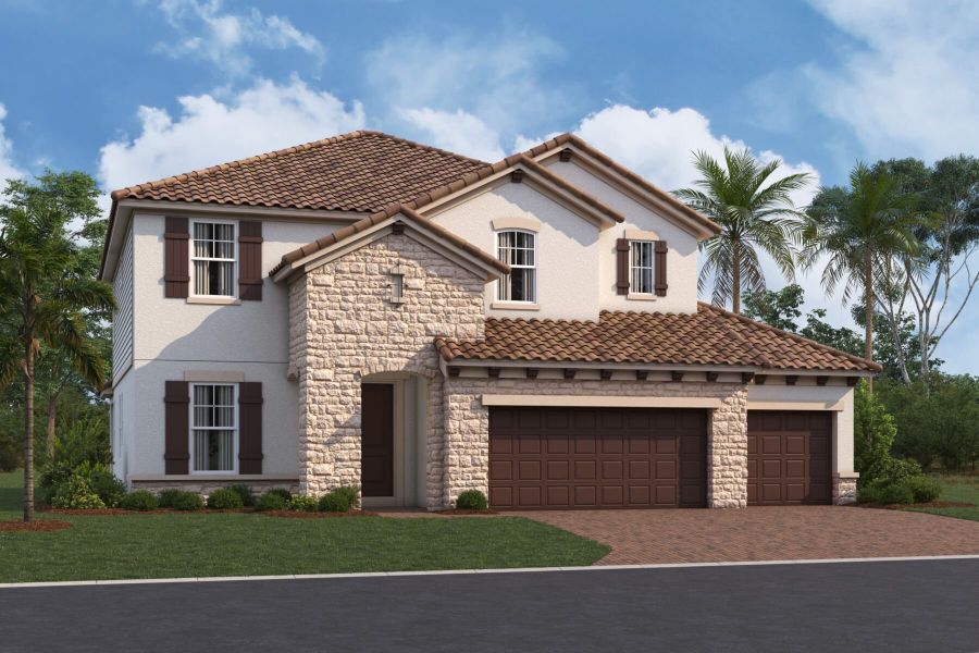 Estuary Elevation B 3 Car