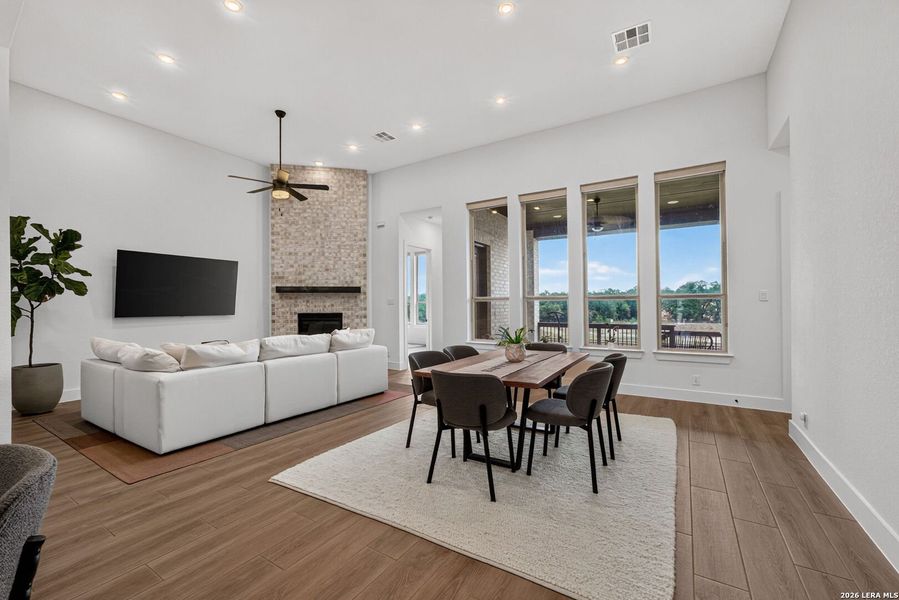 Furnished interior view inside a new home in Veramendi, New Braunfels (Image 36).