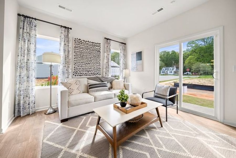 Representative furnished interior of a home built from the Dawson by True Homes in Morgan Hills, Albemarle (Image 10).