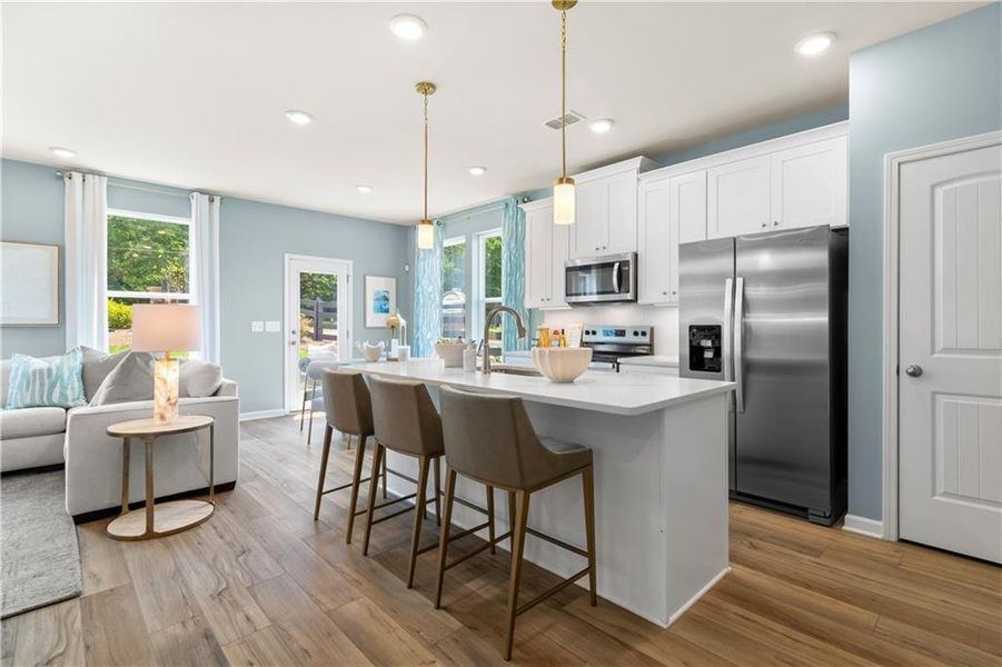 Furnished interior view inside a new home in Abbotts Crossing, Conyers (Image 29). Furnished interior view inside a new home in Abbotts Crossing, Conyers (Image 29).