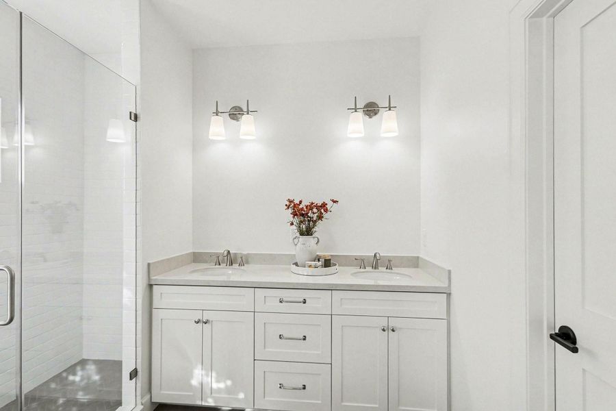 Primary double sink vanity