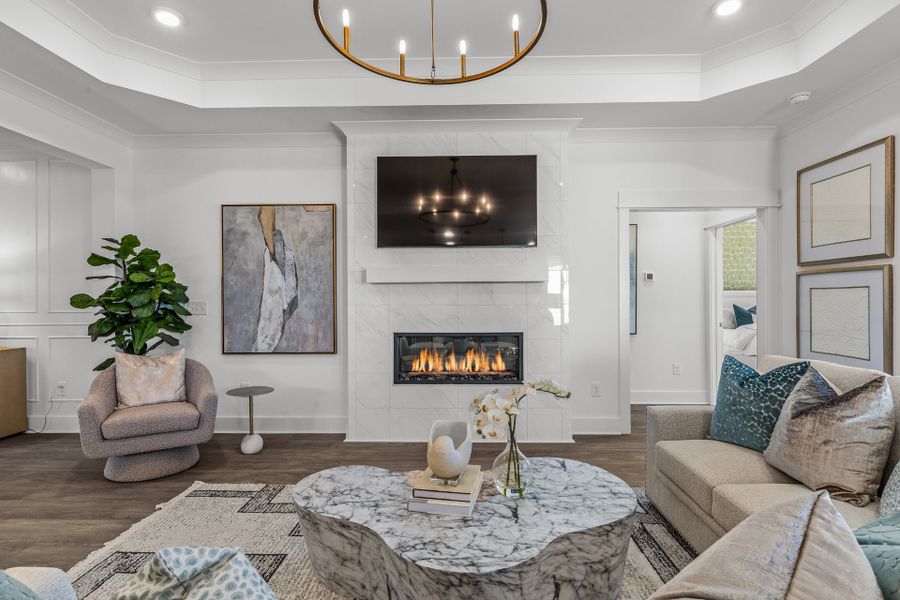 Representative furnished interior of a home built from the The Boardwalk by Chesapeake Homes in Coastal Club of the Carolinas, Calabash (Image 25).