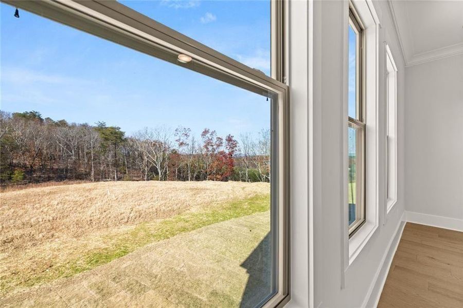 Exterior details and patio area of a home in Horizon at Laurel Canyon, Canton (Image 30).
