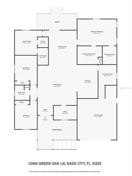 2D floor plan layout of this home in , Dade City, FL (Image 5).