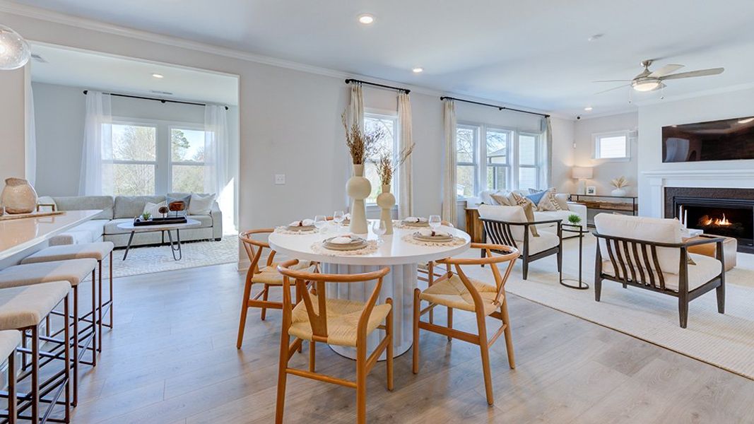 Furnished interior view inside a new home in Eagle Trace, Wendell (Image 17).
