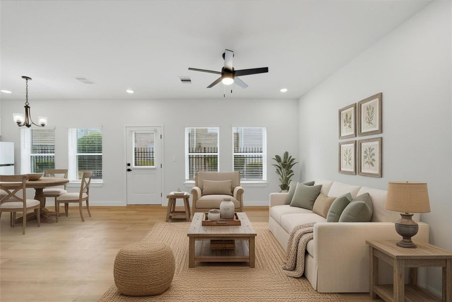 Furnished interior view inside a new home in , Houston (Image 5).