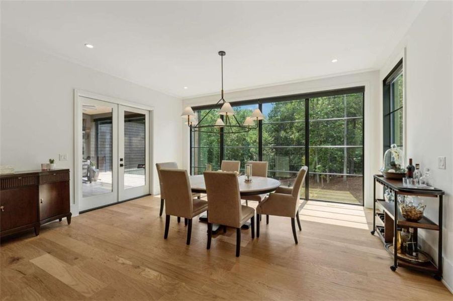 Furnished interior view inside a new home in , Roswell (Image 6).