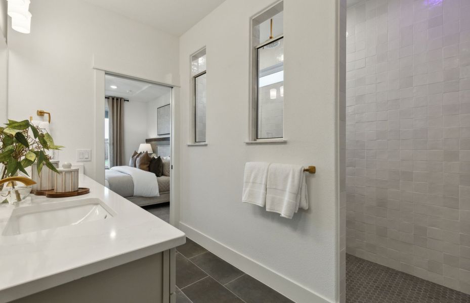 Owner's bath with walk-in shower