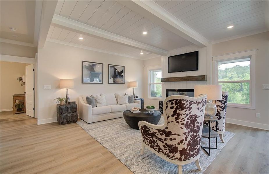 Furnished interior view inside a new home in Rosewood Lake Estates, Hoschton (Image 8).