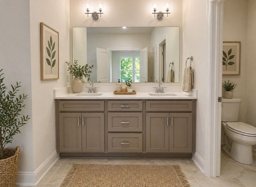 Furnished interior view inside a new home in Country Club Creek, Ayden (Image 10).