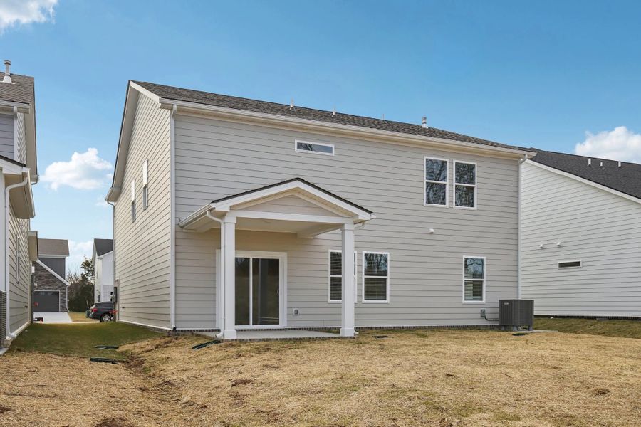Exterior details and patio area of a home in Ascent at Arbor Ridge, La Vergne (Image 24). Exterior details and patio area of a home in Ascent at Arbor Ridge, La Vergne (Image 24).