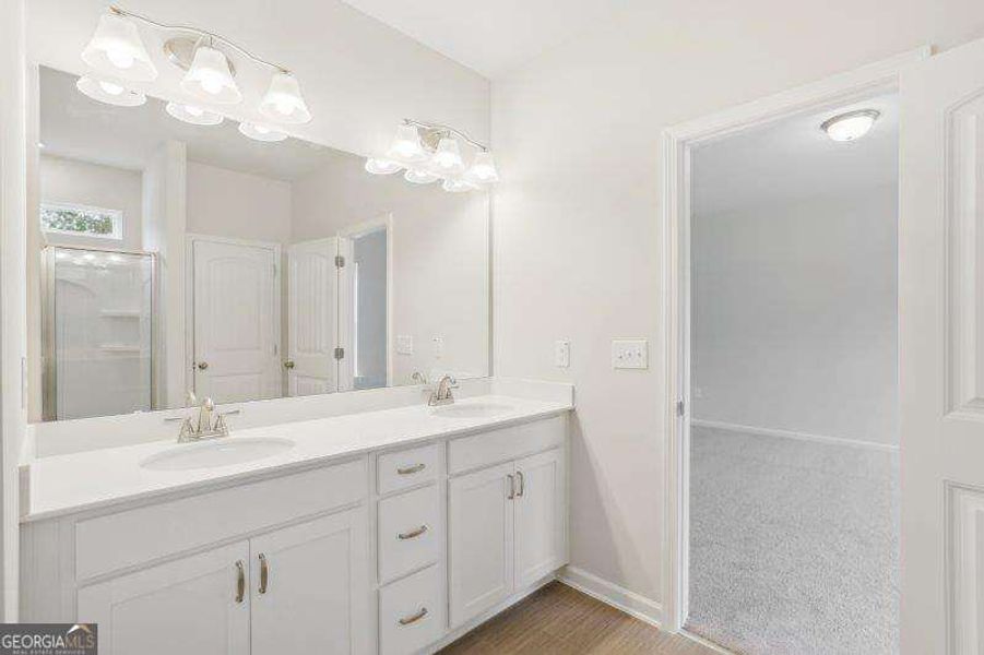 Furnished interior view inside a new home in Bryson Farms, Byron (Image 5).