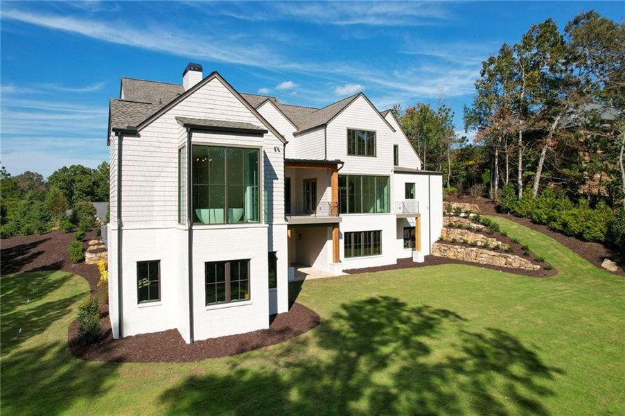 Exterior details and patio area of a home in , Roswell (Image 31). Exterior details and patio area of a home in , Roswell (Image 31).