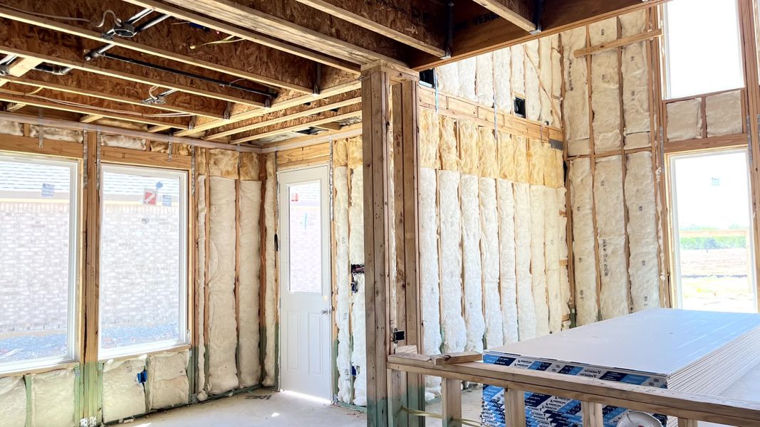 Construction progress - dining area