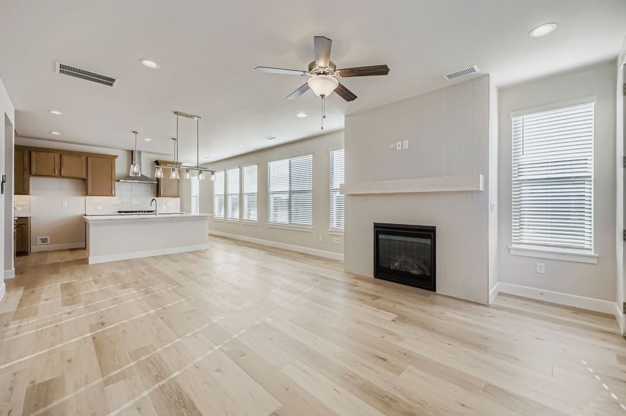 Plan C305 Representative Photo of the Living Room/Kitchen