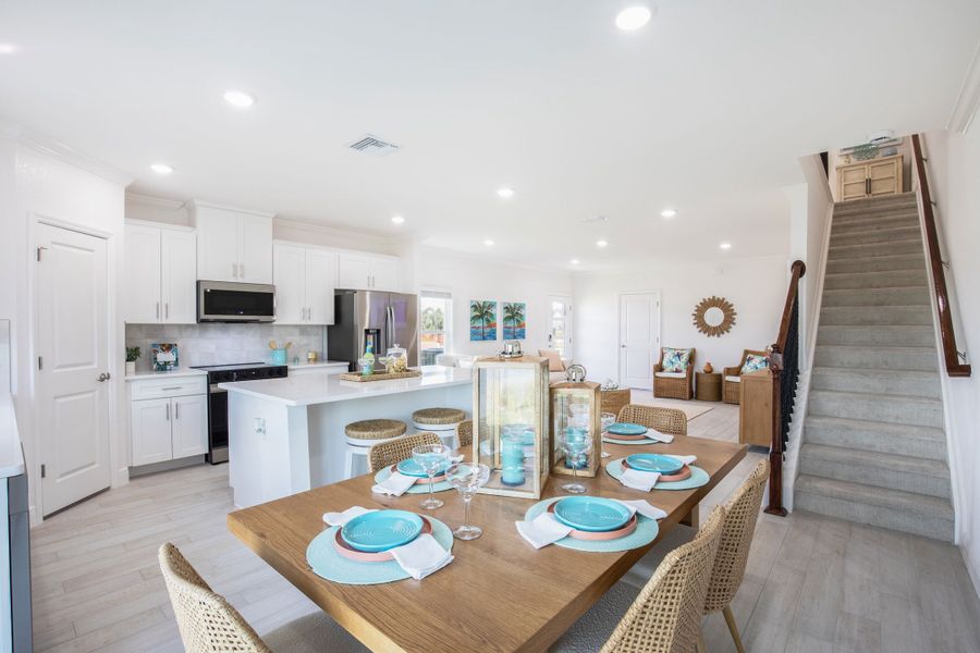 Furnished interior view inside a new home in Orchid Cove, Bokeelia (Image 9).