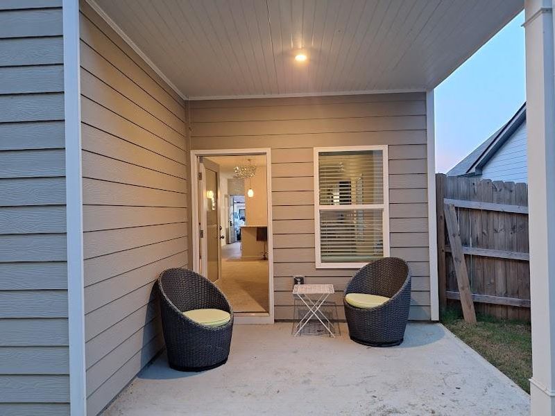 Exterior details and patio area of a home in , Cartersville (Image 26).