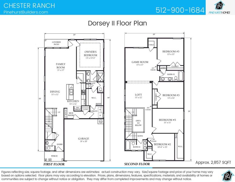 2D floor plan layout of this home in Chester Ranch Place, Round Rock, TX (Image 2). 2D floor plan layout of this home in Chester Ranch Place, Round Rock, TX (Image 2).