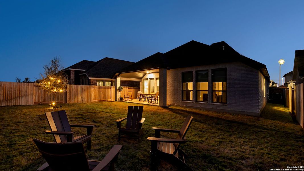 Exterior details and patio area of a home in Meadows Of Mill Creek 50', Seguin (Image 24). Exterior details and patio area of a home in Meadows Of Mill Creek 50', Seguin (Image 24).