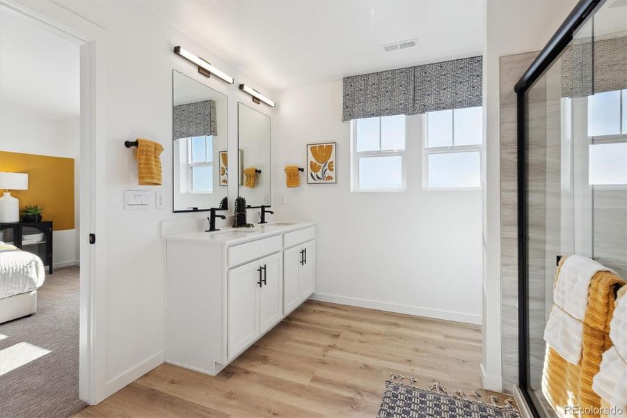 Furnished interior view inside a new home in Horizon Uptown, Aurora (Image 17).