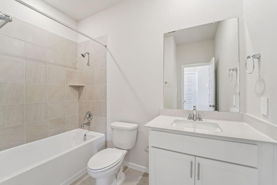 Photo is not of the actual home, but is an inspirational photo of builder’s model home and may depict options, furnishings, and/or decorator features that are not included