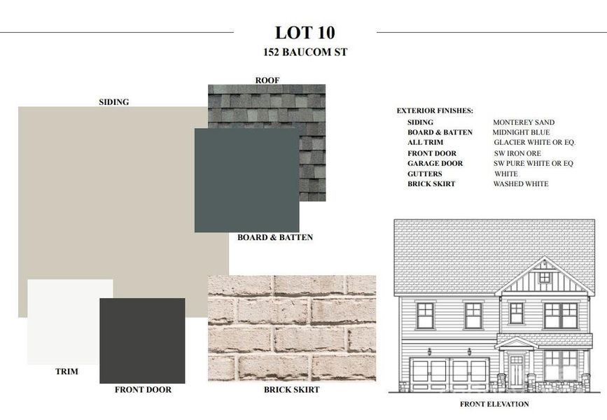 Exterior Specs for Proposed Build