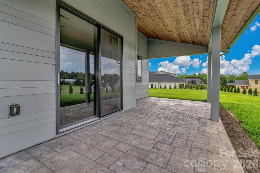 Exterior details and patio area of a home in , Asheville (Image 4).