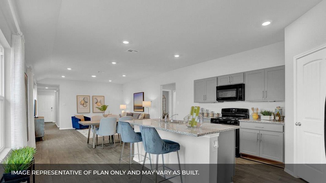 Furnished interior view inside a new home in Southgrove, Kyle (Image 9).