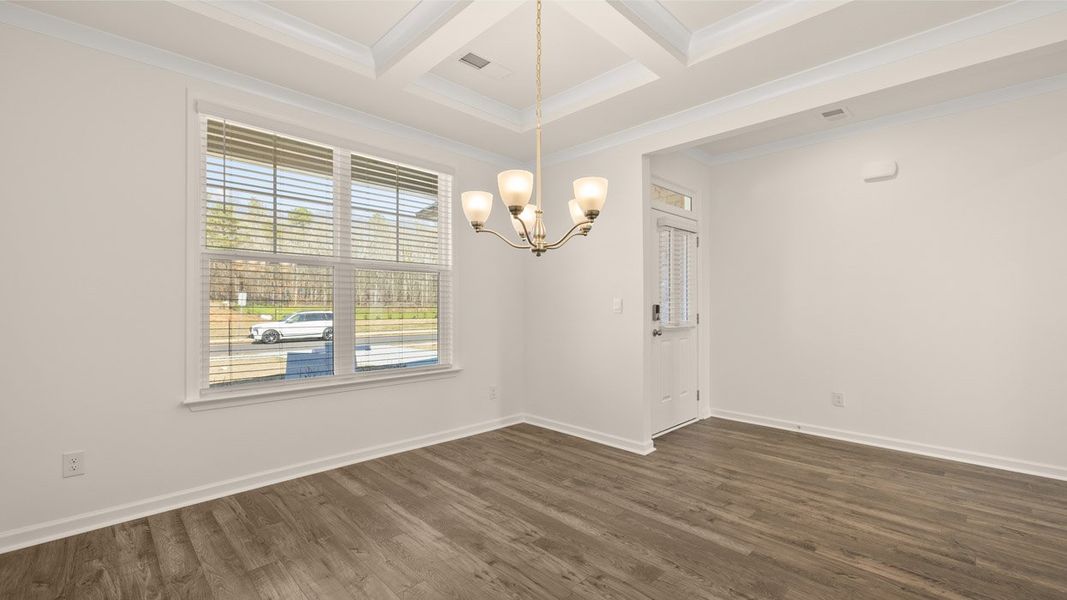 Representative unfurnished interior of a home built from the Edison by D.R. Horton in Westland, Bogart (Image 41).