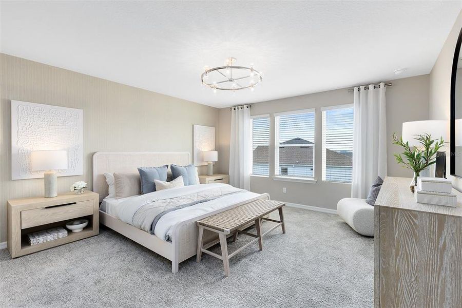 Furnished interior view inside a new home in Parkside Trails, Clermont (Image 18).