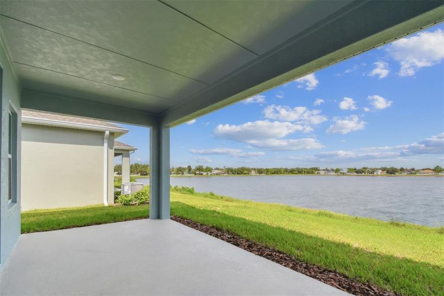 Exterior details and patio area of a home in The Peninsula at Rhodine Lake, Riverview (Image 4).