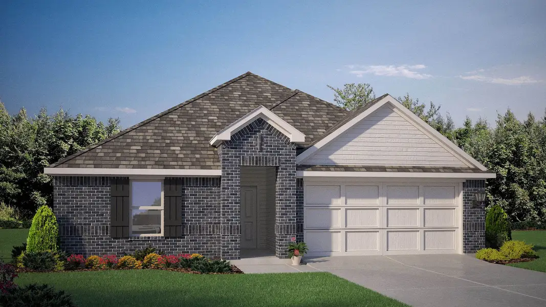 Front exterior of a new home in Vista Park, Decatur, TX, highlighting curb appeal (Image 1). Front exterior of a new home in Vista Park, Decatur, TX, highlighting curb appeal (Image 1).