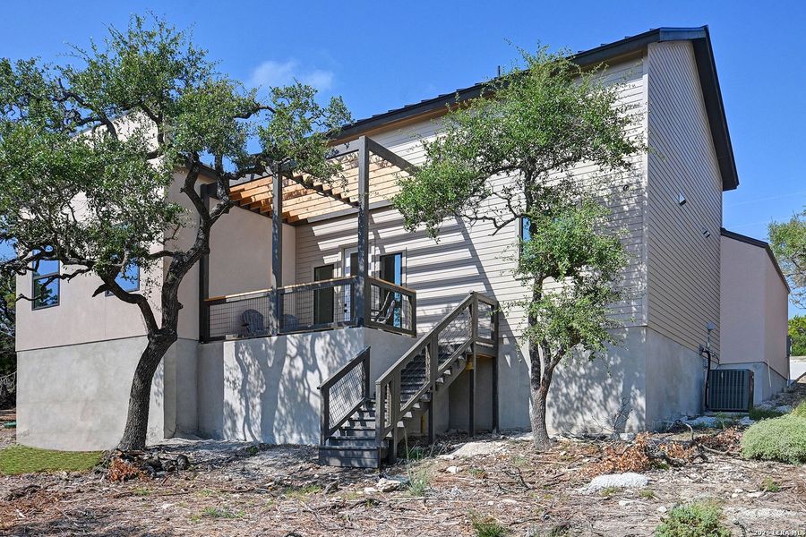 Exterior details and patio area of a home in , Fischer (Image 27).