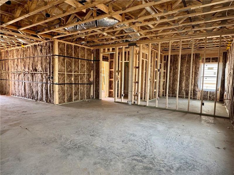 In-progress construction of a new home in , Flowery Branch, GA (Image 8).