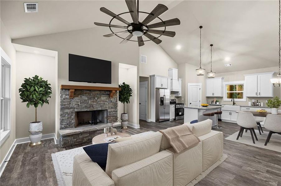 Furnished interior view inside a new home in , Buchanan (Image 13). Furnished interior view inside a new home in , Buchanan (Image 13).