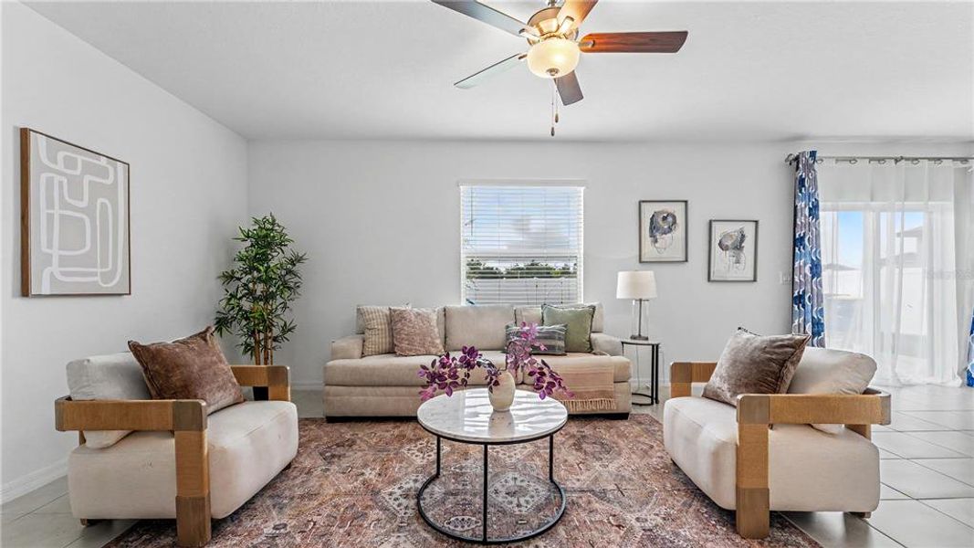 Furnished interior view inside a new home in Wind Meadows South, Bartow (Image 12).