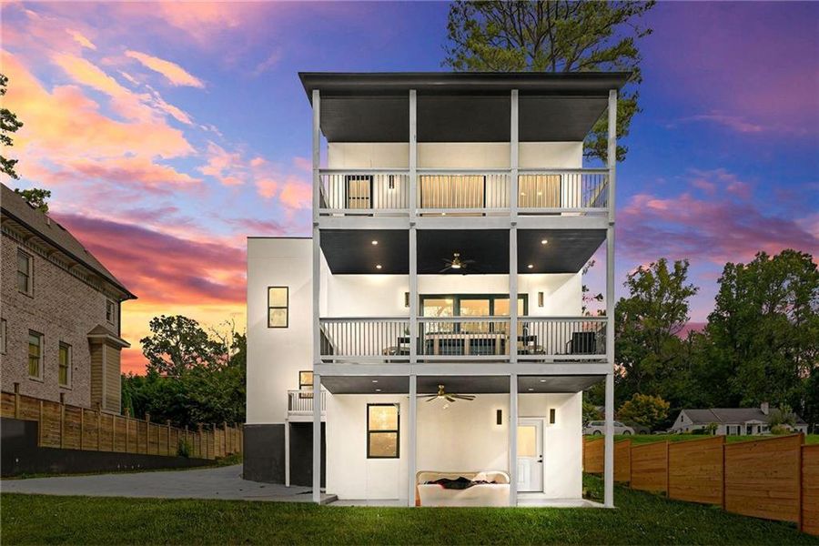Exterior details and patio area of a home in , Atlanta (Image 4).