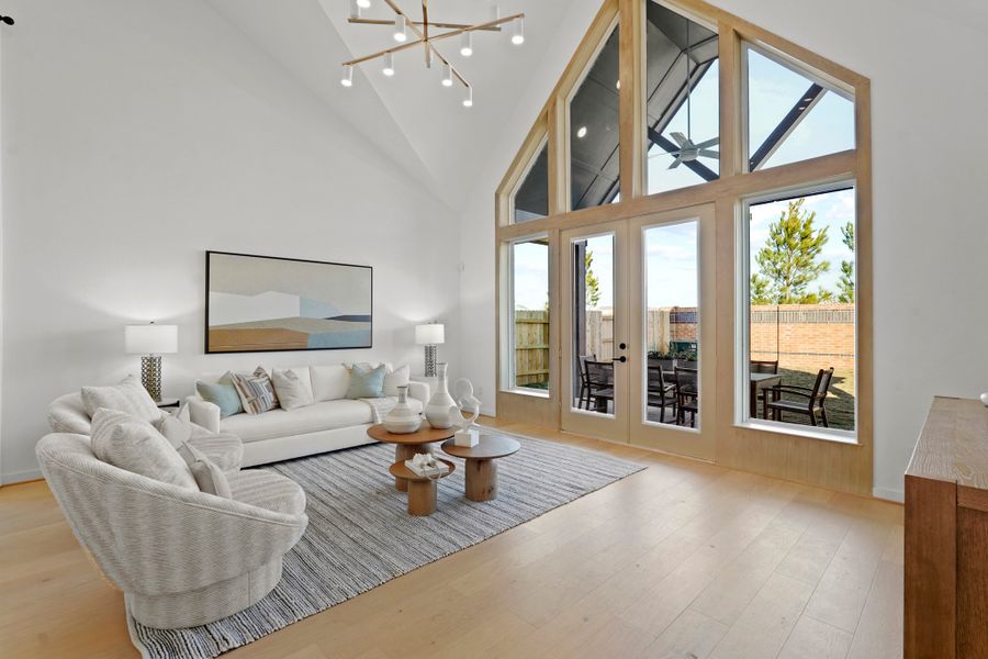 Furnished interior view inside a new home in Elyson 45' & 70', Katy (Image 7).