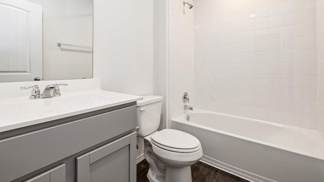 Furnished interior view inside a new home in Watermill, Uhland (Image 7).