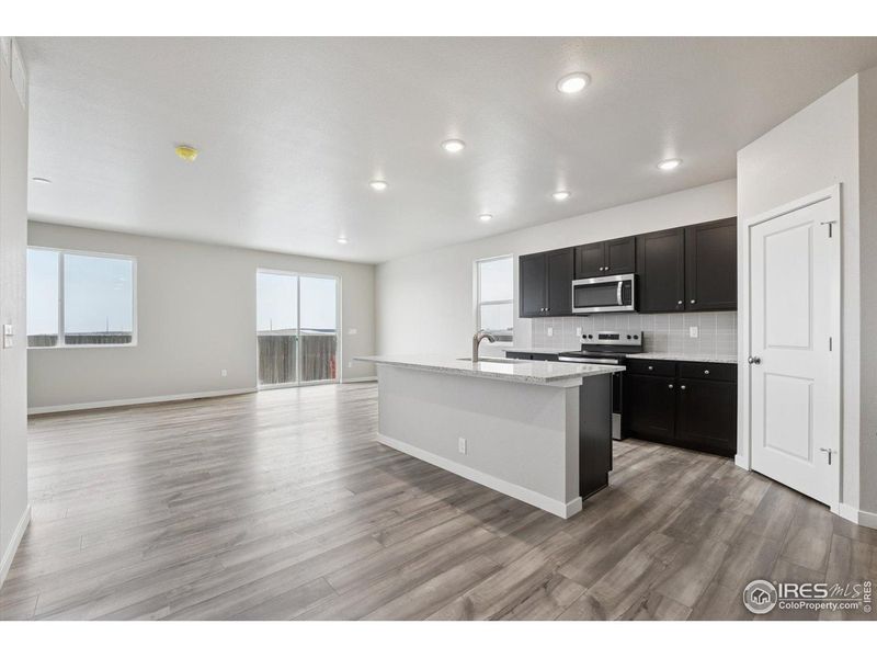 Furnished interior view inside a new home in The Overlook at Johnstown Farms, Johnstown (Image 6).